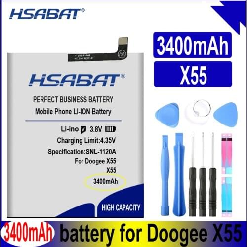 HSABAT X55 3400mAh Battery for Doogee X55 X 55 Batteries