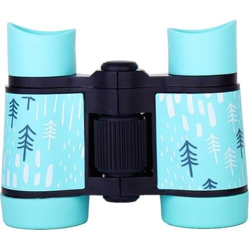 4x30 Plastic Children Binoculars Telescope Zoom Toy Outdoor Camping Hiking Travel Magnification Binoculars 3-10 Years