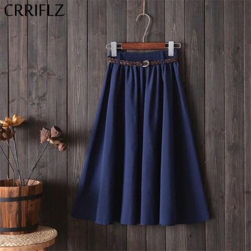 CRRIFLZ Pleated Skirt