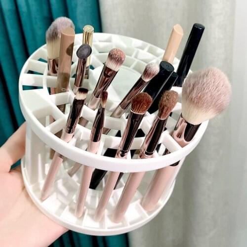 Pen Holder 49 Holes Detachable Makeup Plastic Brush Holder Paint Brush Display Stand Support Watercolor Painting Art Supplies