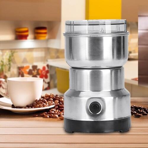 100W stainless steel ABS Electric Coffee Grinder with Removal Coffee Powder Bowl easy to operate and clean 2020 Hot