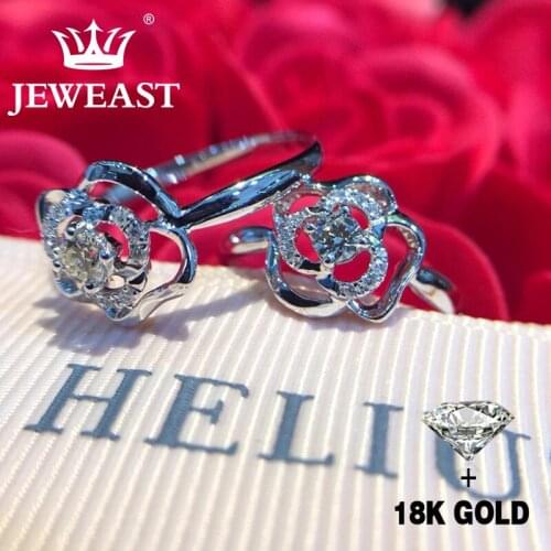 Natural Diamond 18K Gold Pure Gold Ring Beautiful Gemstone Ring Good Upscale Trendy Classic Party Fine Jewelry Hot Sell New 2020