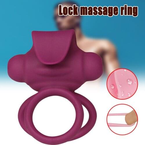 Male Vibrating Lock Ring Penis Training Delayed Ejaculation Multiple Frequency Masturbation Device SN-Hot