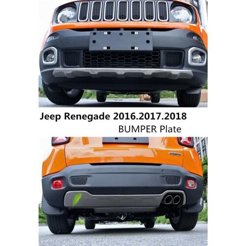Car BUMPER Plate For Jeep Renegade 2016.2017.2018 BUMPER GUARD High Quality Stainless Steel Front+Rear Auto Accessories