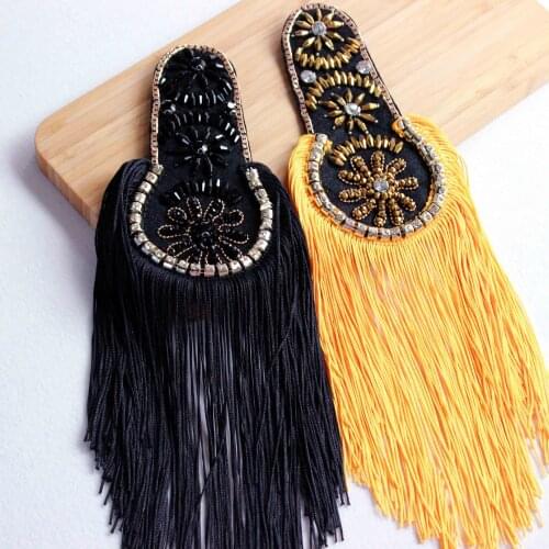 Suit Dress Shoulder Accessories Stage Decoration Clothes Patch Tassel Epaulettes Clothing Accessories
