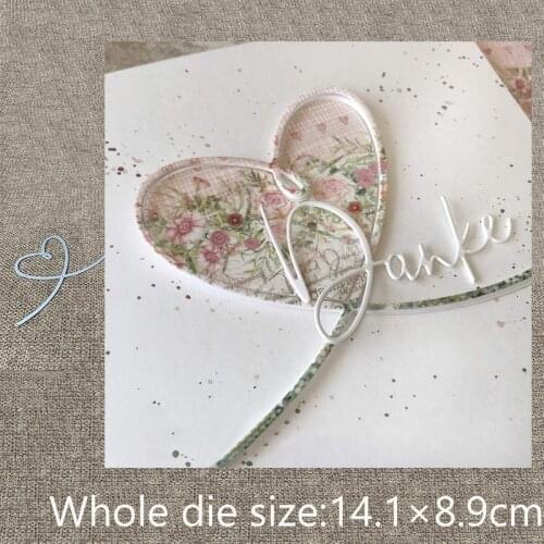 New Design Craft Metal stencil mold Cutting Dies heart edge decoration scrapbook die cuts Album Paper Card Craft Embossing