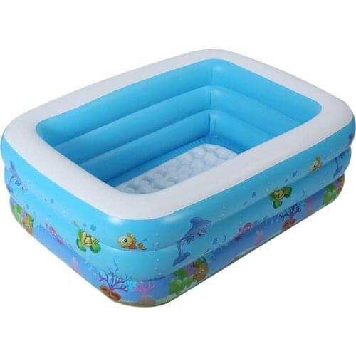 New Thickened Inflatable Pool High Quality Childrens Adult Home Use Paddling Pool Large Size Rectangular Removable Pools