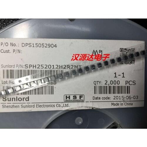 Original new 100% SPH252012H2R2MT SMD magnet coil power inductance 2520-2.2UH 20% 1.95A