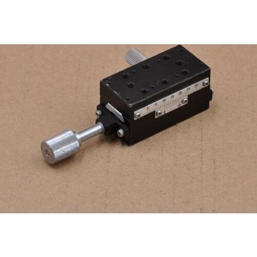 Y axis 25 * 50mm Misumi XSSL50 optical manual displacement platform dovetail groove screw-guided slide aluminum