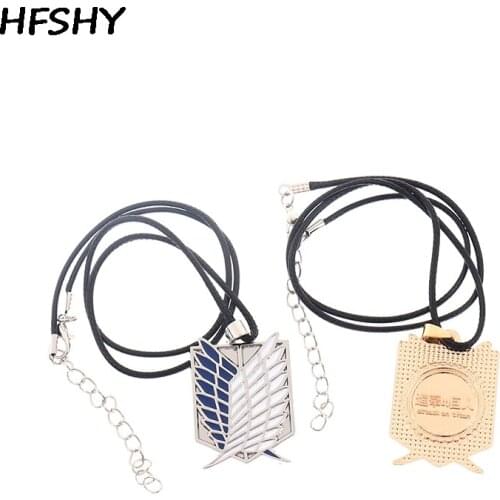 2021 New Fashion Necklace Wings Of Liberty Attack On Titan Freedom Investigation Corps Necklace