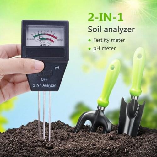 2IN1 Digital Soil Moisture Sunlight PH Meter Tester for Plants Flowers Acidity Moisture Measure Garden Tool Soil Analyzer Meter