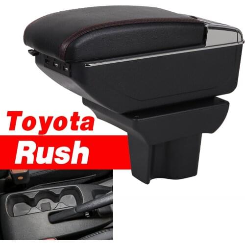 For Toyota Rush armrest box universal car center console caja modification accessories double raised with USB