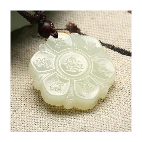 Colgantes para bisutería Six-character mantra pendant jewelry jade for men and women Компоненты для создания украшений
