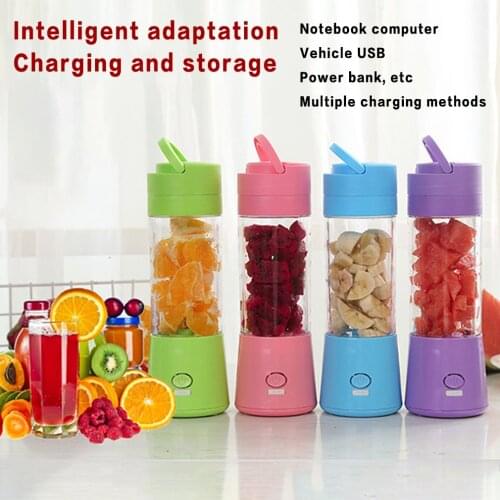 Usb Charging Portable Electric Fruit Juicer 380ml Mini Electric Juice Cup Blender Cup For Shakes And Smoothies