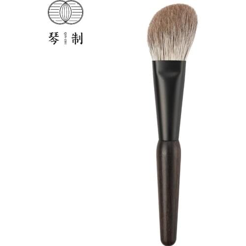 QINZHI Professional Handmade Make Up Brush Z213 Angled Contour Sculpting Brush Soft Snow Fox Hair Makeup Brushes