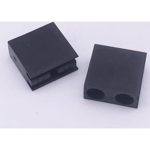 2F Led Spacer Support Square Nylon Plastic Parts Black Pack 100
