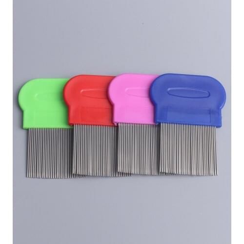 Pet Combs Stainless Steel Flea Long Needle Grate Comb Remove lice For Dogs And Cats Beauty Cleaning and grooming tools