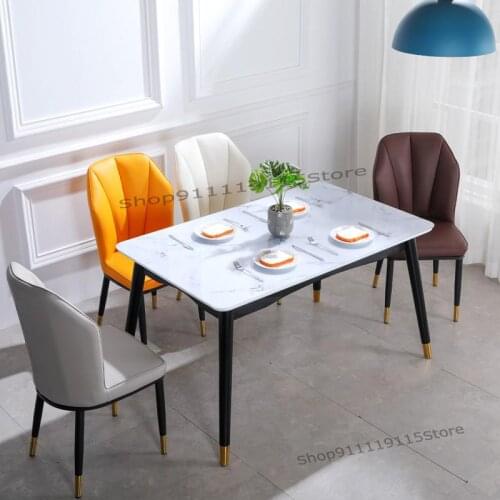 Dining Chair Family Nordic Style Back Modern Simple Makeup Stool Net Red Luxury Manicure Hotel Negotiation Dining Chair