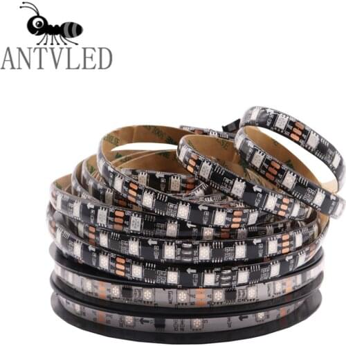 WS2811 Pixel RGB Led Strip Light 5050 SMD Bright Led Lights 30/48/60 Leds/m Addressable Full Color Led Tape 1 IC Control 3 DC12