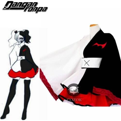 Danganronpa Monokuma cosplay pinafores kimono Female Dresses Halloween Cosplay Csotume Custom Sizes