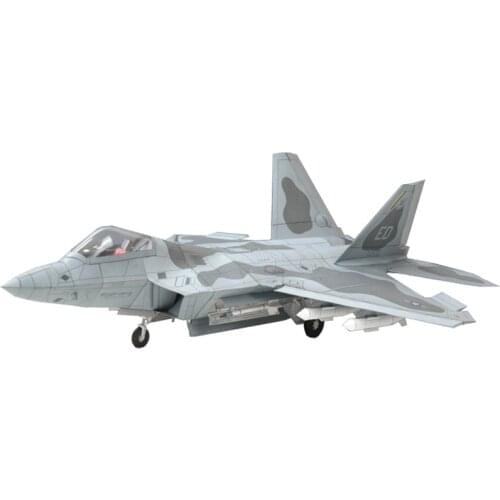 1:33 U.S. F-22 Raptor DIY 3D Paper Card Model Building Sets Construction Toys Educational Toys Military Model