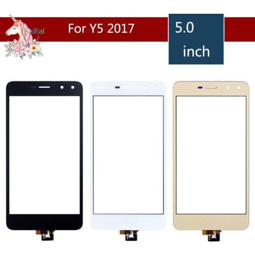 10pcs/lot 5.0" For Huawei Y6 Y5 2017 Y5III MYA-L22 MYA-L23 Touch Screen Digitizer Sensor Outer Glass Lens Panel Replacement
