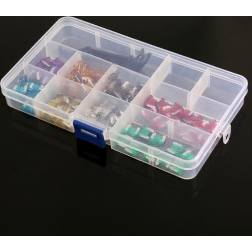 100Pcs Automotive fuse plug Mini Small Medium With Box+ 1PCS Fuse Blade Holder Automotive Kit 5A-30A