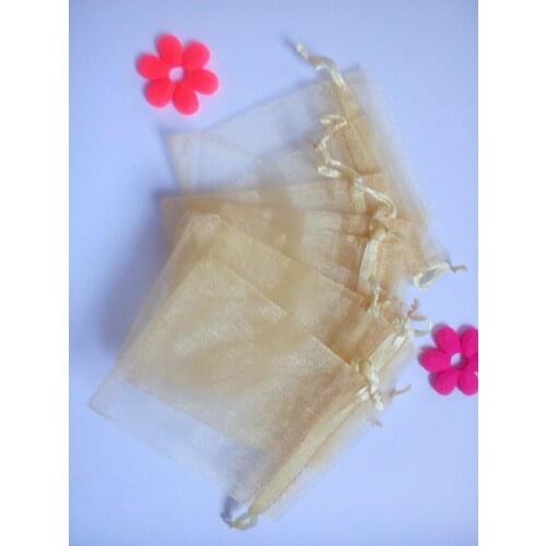 1000pcs gold organza gift bags 20x30cm party bags for women event wed Drawstring bag Jewelry Display Bag Pouch diy accessories