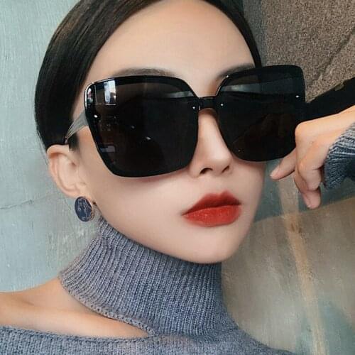 2021 Y2K Oversized Square PC Frame Sun Glasses Women Men Eyeglasses Retro Eyewear lunette Gafas Internet Celebrity Recommend