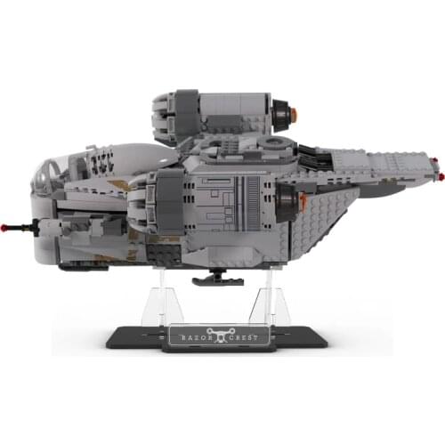 Acrylic Display Stand for 75292 The Razor Crest Model Building Blocks (Not include the model)