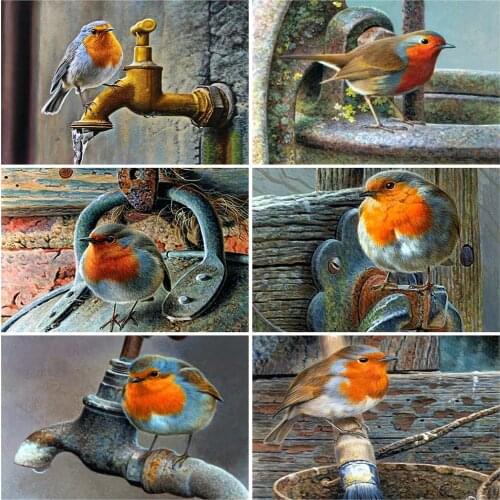 EverShine Diamond Embroidery Full Drill Square Bird Diamond Painting Animal 5D DIY Picture Of Rhinestones Mosaic Handmade Hobby