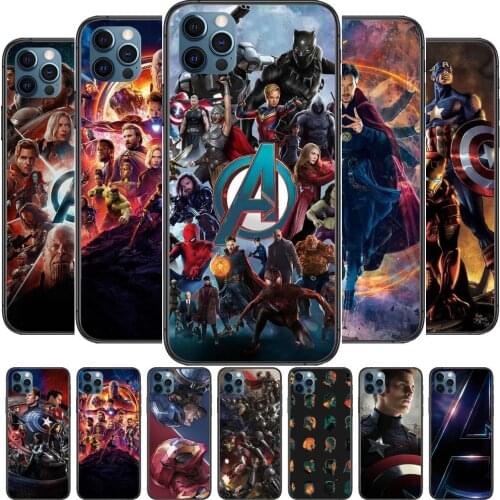 Marvel Comics Anime Phone Cases cover For iphone 11 Pro Max case 12 8 7 6 S XR PLUS X XS SE 2020 mini mobile cell shell funda b