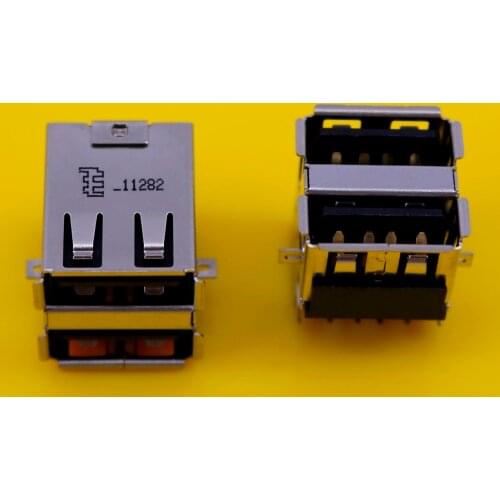 JCD 1pcs Double USB Jack Soket Connector for Dell Inspiron N5020 M5030 N5030 etc Laptop USB2.0 Port US-196