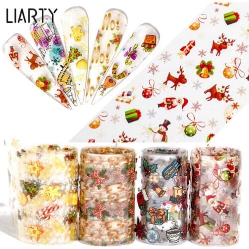 Nail Foil 3D Kawaii snowflake Nail Stickers Nail Art Design Slider Nail Decoration Nail Art Decals Nail Strip DIY Sticker