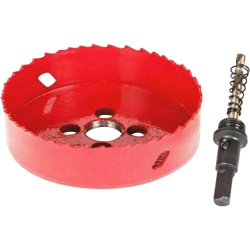 KKMOON 100mm/3.9in Bi-Metal Hole Sawing Kit Steel Drill Hole Cutter with High Accuracy Cutting Tooth Hole Cutter with Arbor