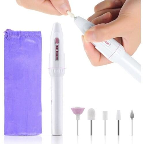 1PC Electric Mini Nail Machine Art Drill Carve Grinder Professional Polisher Set Portable Nail Tools
