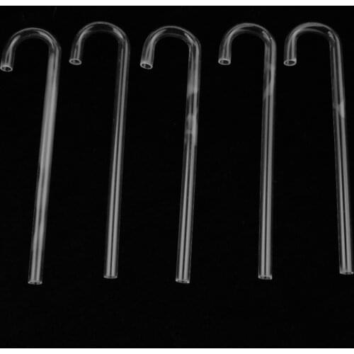 5 Pcs Transparent Acrylic Thickened Elbow Tube for Aquarium