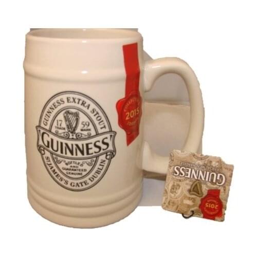 Rare flagon Guinness Extra Stout Ceramic Printed Tankard-5390711605997