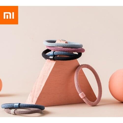 12PCS/Set Xiaomi Jordan&Judy Girls Candy Colors Nylon Elastic Hair Bands Children Rubber Band Headband Scrunchie Fashion Hair Ac