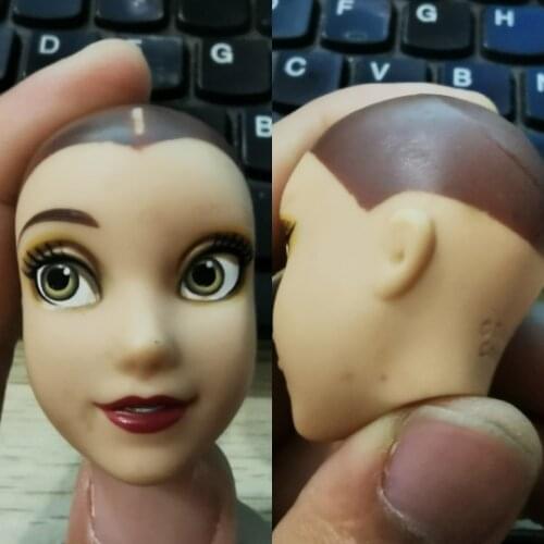 Special Offer New Brand Original heads for Handicraft Material Original Doll Head Fittings Hairless diy princes