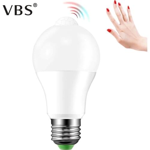 LED Lamp Motion Detector Led E27 B22 Bulb PIR Motion Sensor Lamp 12W 18W Lampe 220V 110V High Luminous Bombillas Led No Flicker