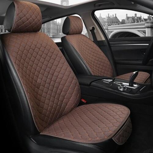 Universal 1pcs Flax Car Seat Cover for Kia Rio 2 3 4 X Line Kombi Sedan Auto Accessories Interior
