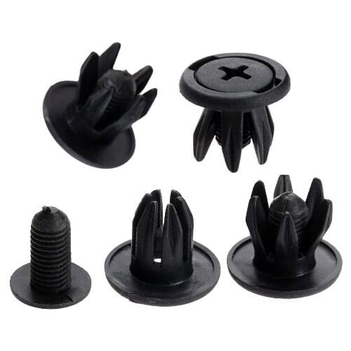 20Pcs 10mm Hole Fenders Bumper Screw Push Type Plastic Rivets Fastener Clips For Honda Toyota Chery Opel Ford