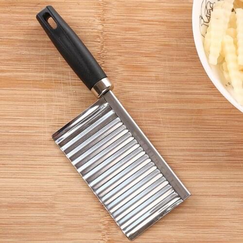 Crinkle Cutter for Veggies Fruit Vegetable Wavy Chopper Knife