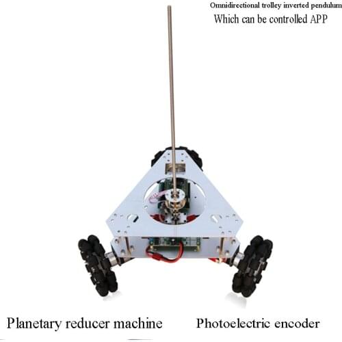 Omni-directional trolley inverted pendulum omni-directional movement test platform first order new plane inverted pendulum