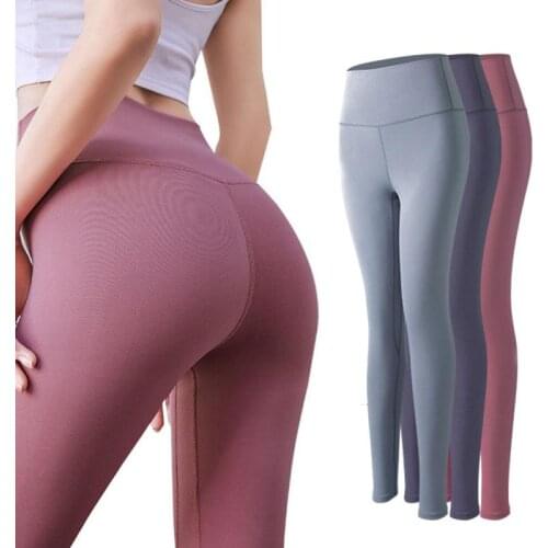 Hot Sale Fitness Female Full Length Leggings 4 Colors Running Pants Comfortable And Formfitting Yoga Pants Sport Trainning Wear