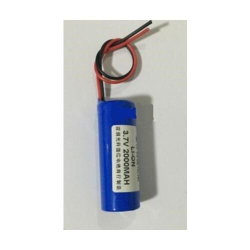 Free shipping 2pcs/lot 3.7v 18500 18490 1400mAh lithium rechargeable battery li-ion battery with wire