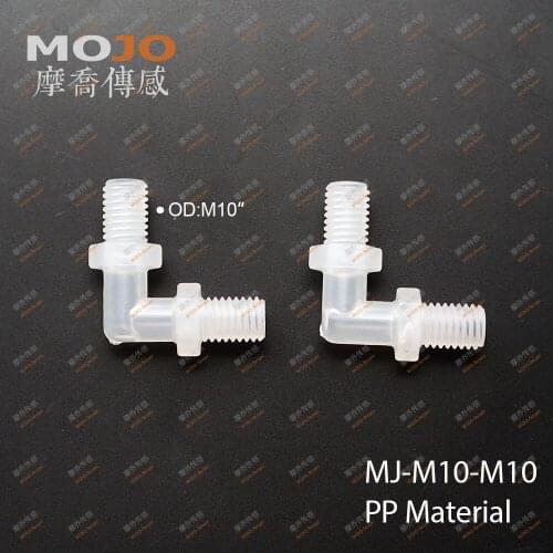 Free shipping!!MJ-M10-M10 Elbow type pipe connector for M10 male thread (100pcs/lots)