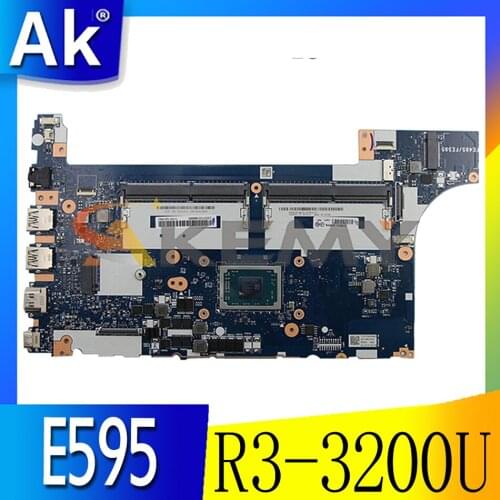 For Lenovo E595/E495 laptop motherboard NM-C061 W/ CPU R3 3200U motherboard DDR4, it has been 100% fully tested Mainboard