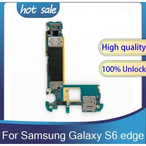 For Samsung Galaxy S6 edge G925F 32GB 64GB Phone Motherboard Europe Version Mainboard With Full Chips IMEI Android Logic Board